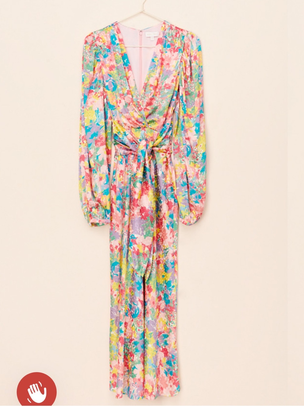 Ronny Kobo Collection Floral Midi Dress in Pink, Blue, Yellow
